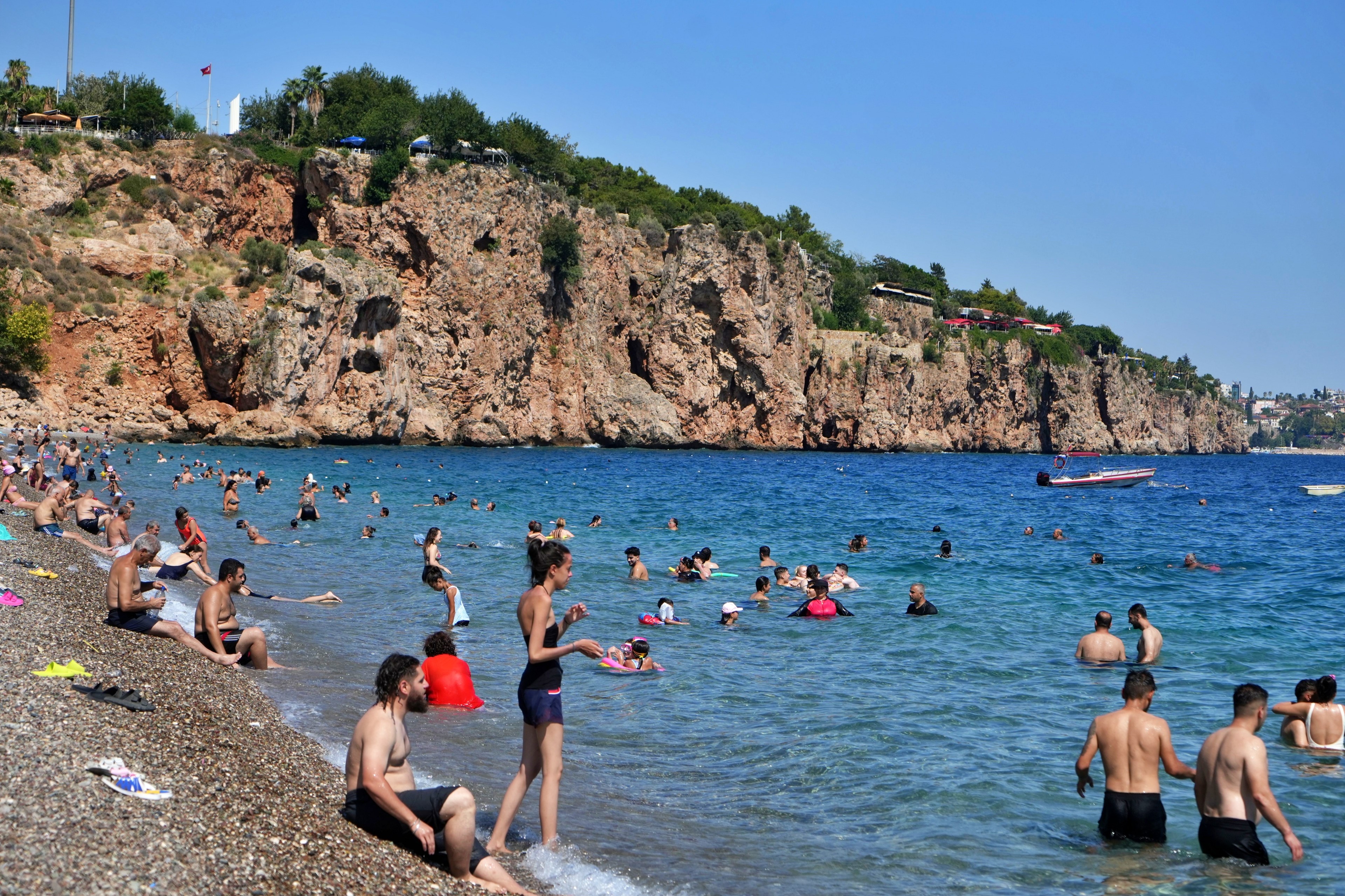They treat the wounds on the feet of vacationers who enter the sea by attacking the dead skins.
