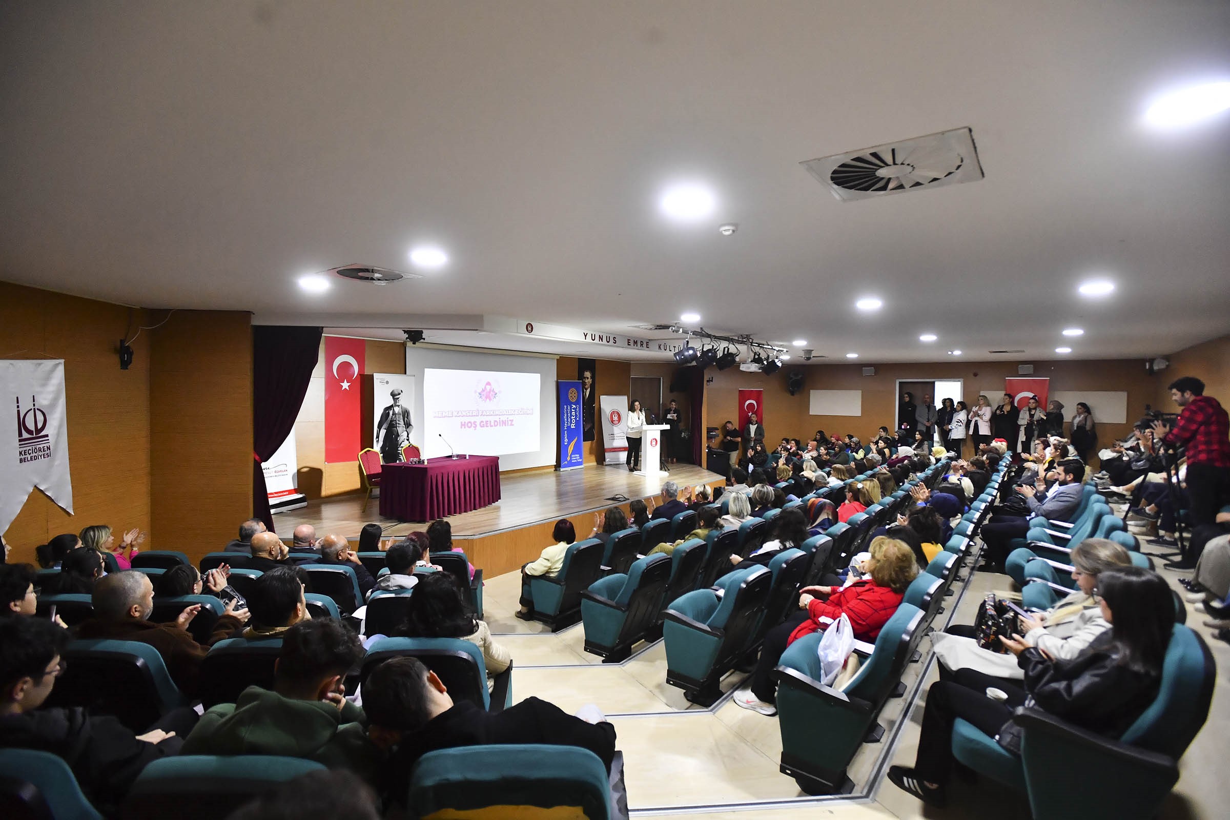 Women raised awareness against breast cancer