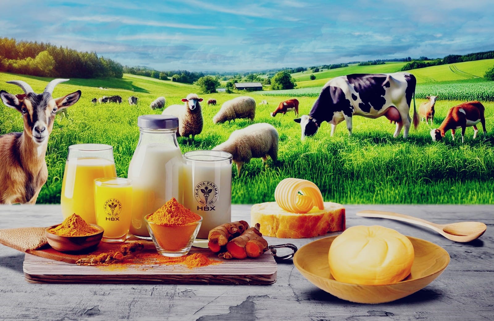“Turmeric combined with milk to boost the immune system”